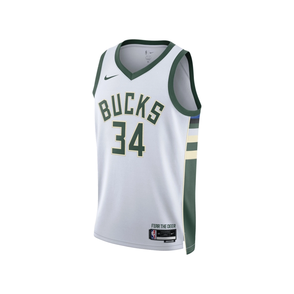 Unisex Milwaukee Bucks Giannis Antetokounmpo White Swingman Jersey - Association Edition,Milwaukee Bucks,NBA,JERSEY with free sh