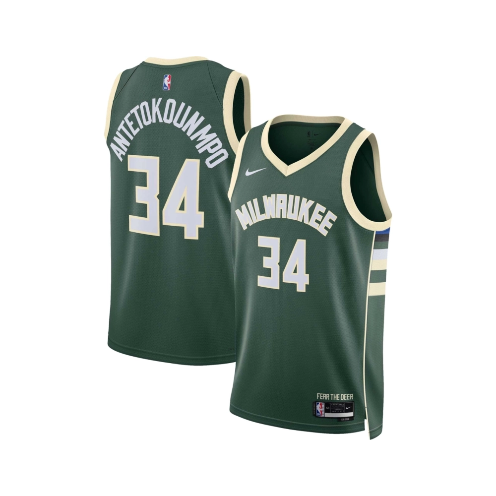 Unisex Milwaukee Bucks Giannis Antetokounmpo Hunter Green Swingman Jersey - Icon Edition,Milwaukee Bucks,NBA,JERSEY with free sh
