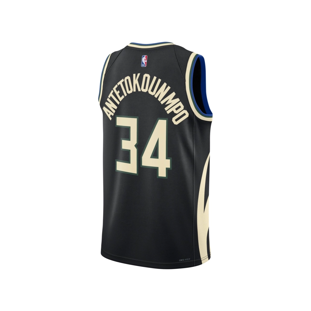 Unisex Milwaukee Bucks Giannis Antetokounmpo Black Swingman Jersey - Statement Edition,Milwaukee Bucks,NBA,JERSEY with free ship