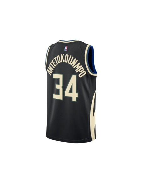 Unisex Milwaukee Bucks Giannis Antetokounmpo Black Swingman Jersey - Statement Edition,Milwaukee Bucks,NBA,JERSEY with free ship