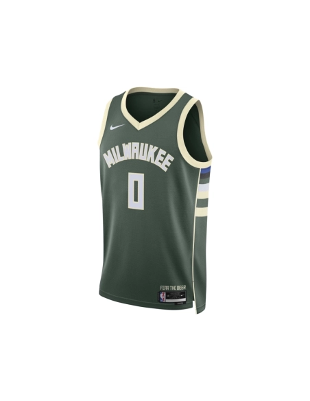 Unisex Milwaukee Bucks Damian Lillard Hunter Green Swingman Jersey - Icon Edition,Milwaukee Bucks,NBA,JERSEY with free shipping