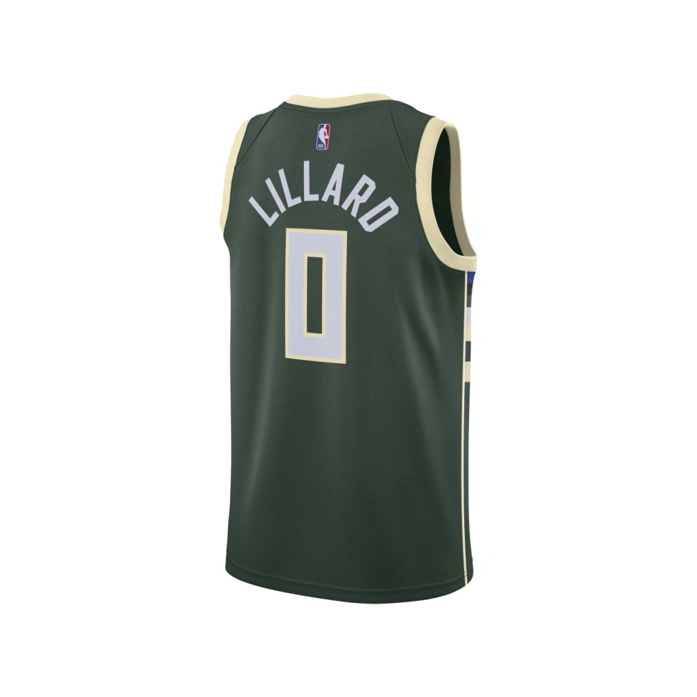 Unisex Milwaukee Bucks Damian Lillard Hunter Green Swingman Jersey - Icon Edition,Milwaukee Bucks,NBA,JERSEY with free shipping