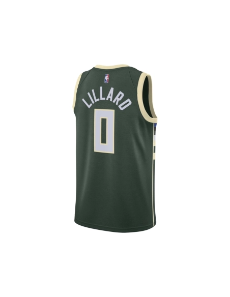Unisex Milwaukee Bucks Damian Lillard Hunter Green Swingman Jersey - Icon Edition,Milwaukee Bucks,NBA,JERSEY with free shipping