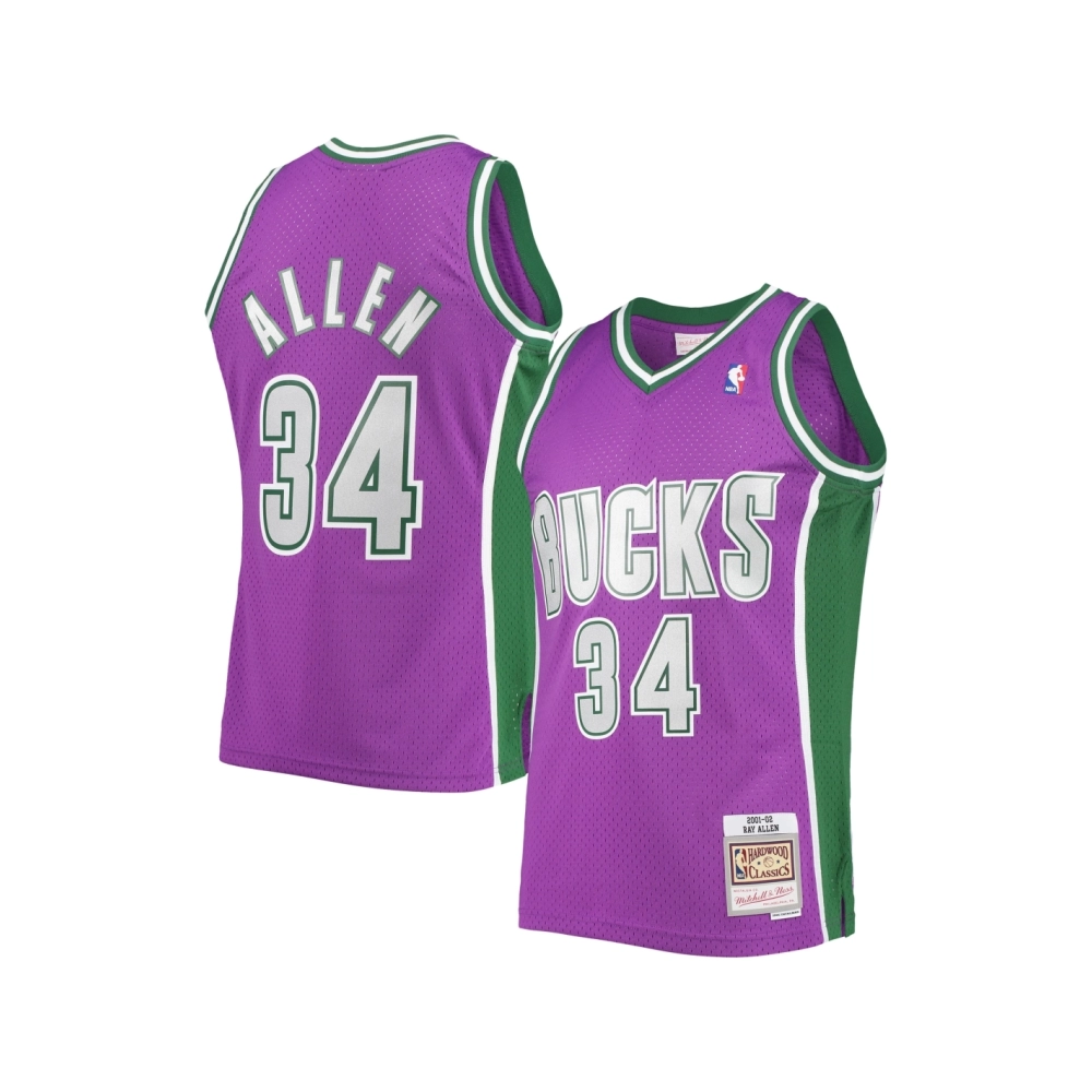 Mens Milwaukee Bucks Ray Allen Purple 2001 02 Hardwood Classics Swingman Jersey,Milwaukee Bucks,NBA,JERSEY with free shipping