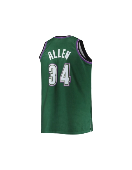 Mens Milwaukee Bucks Ray Allen Hunter Green Big Tall 1996 97 Hardwood Classics Swingman Jersey,Milwaukee Bucks,NBA,JERSEY with f