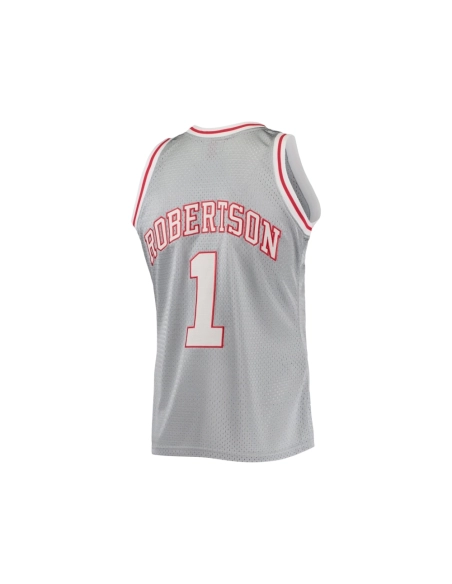 Mens Milwaukee Bucks Oscar Robertson Silver 75th Anniversary 1971 72 Hardwood Classics Swingman Jersey,Milwaukee Bucks,NBA,JERSE