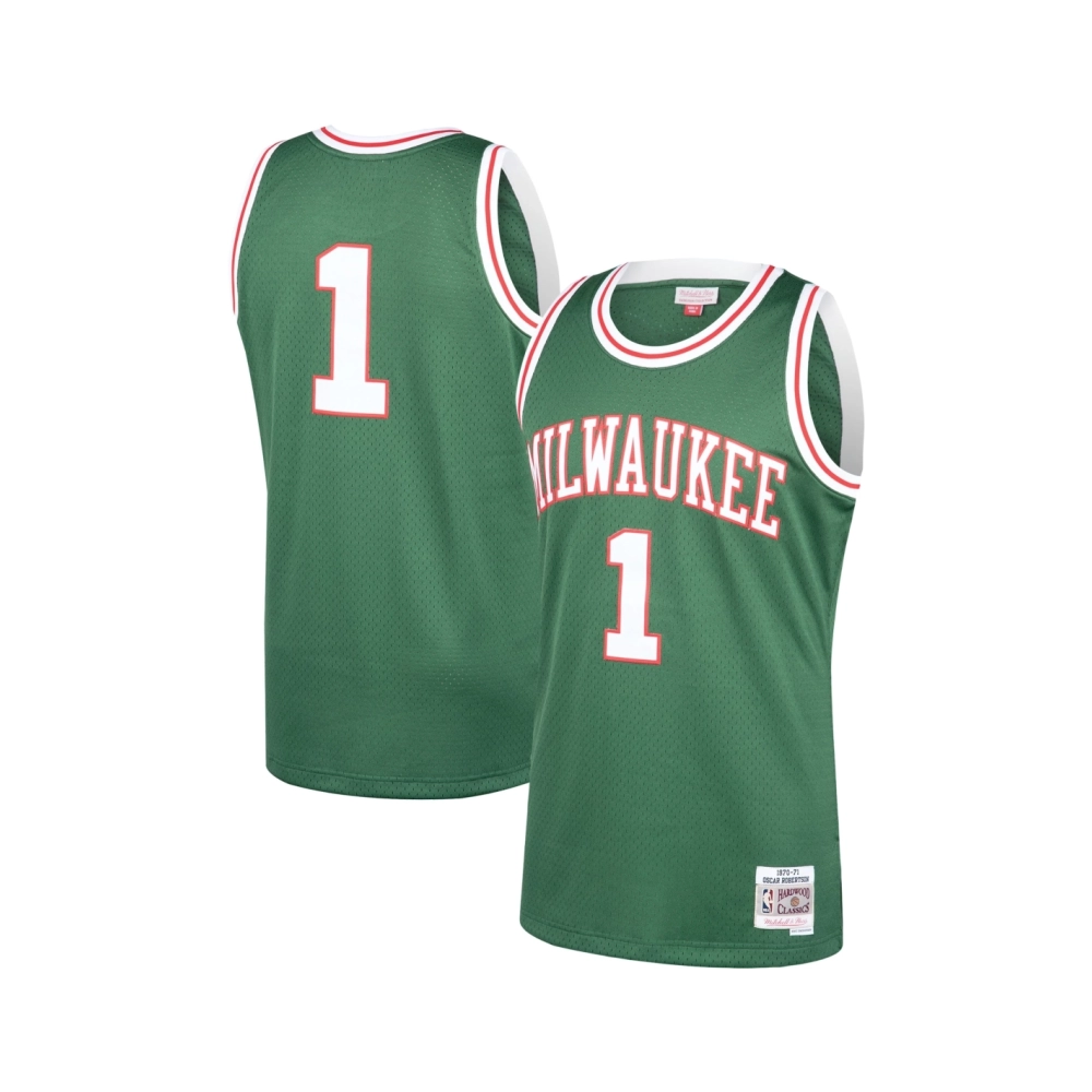 Mens Milwaukee Bucks Oscar Robertson Green 2001 02 Hardwood Classics Swingman Jersey,Milwaukee Bucks,NBA,JERSEY with free shippi