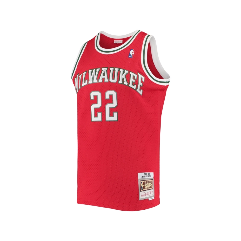 Mens Milwaukee Bucks Michael Redd Red 2001 02 Hardwood Classics Swingman Jersey,Milwaukee Bucks,NBA,JERSEY with free shipping