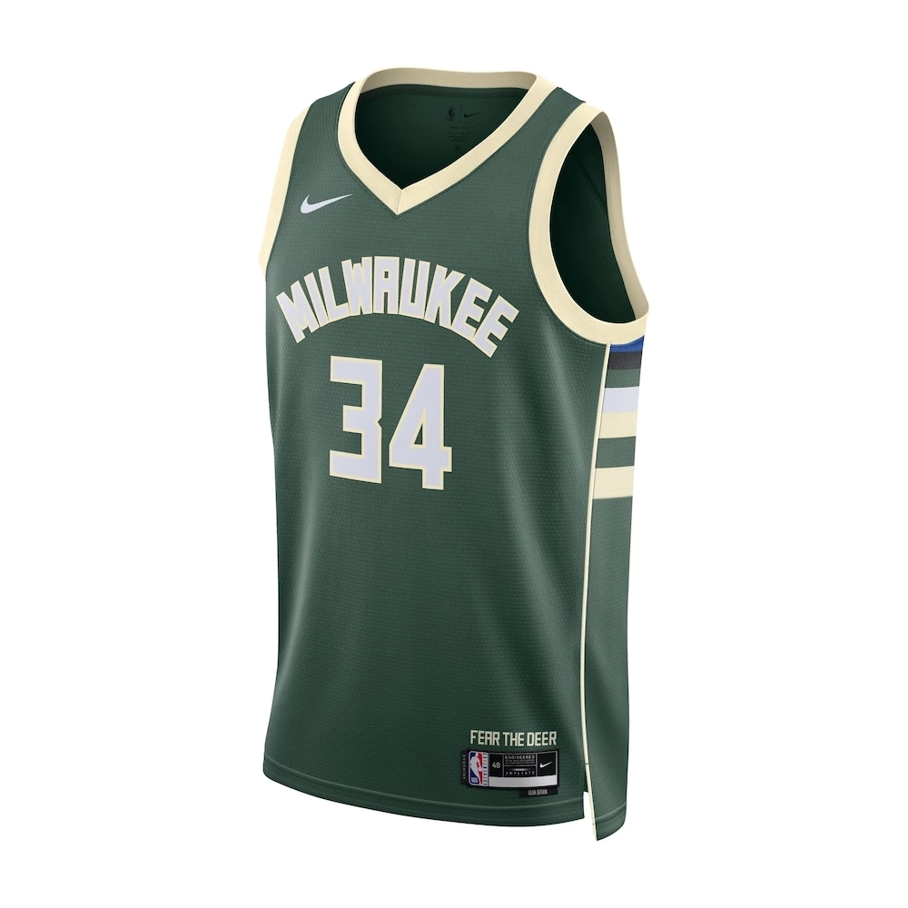 Giannis Antetokounmpo Milwaukee Bucks Unisex Swingman Jersey Icon Edition Hunter Green,Milwaukee Bucks,NBA,JERSEY with free ship