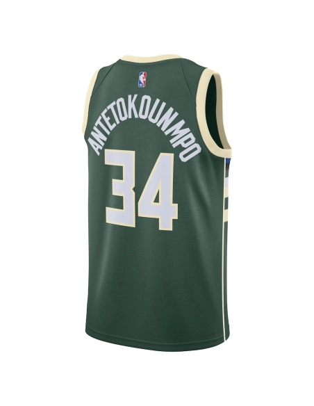 Giannis Antetokounmpo Milwaukee Bucks Unisex Swingman Jersey Icon Edition Hunter Green,Milwaukee Bucks,NBA,JERSEY with free ship