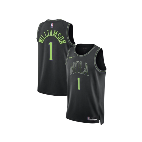 Unisex New Orleans Pelicans Zion Williamson Black 2023 24 Swingman Jersey - City Edition,New Orleans Pelicans,NBA,JERSEY with fr