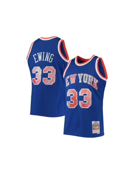 Mens New York Knicks Patrick Ewing Blue 1991 92 Hardwood Classics NBA 75th Anniversary Diamond Swingman Jersey,New York Knicks,N