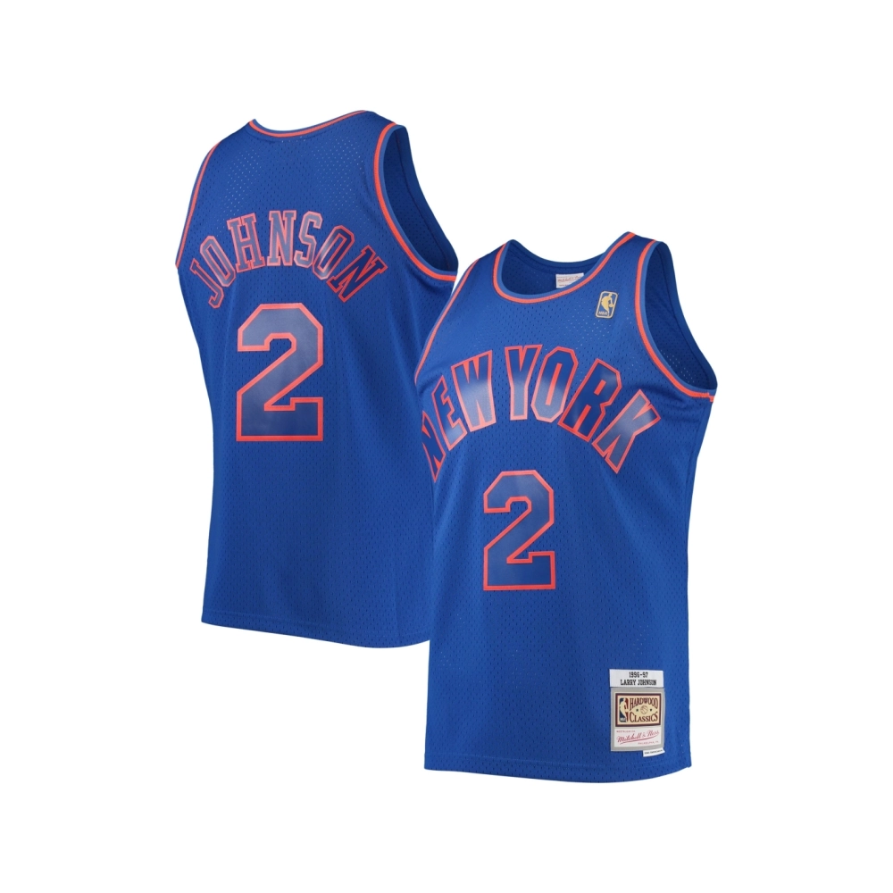 Mens New York Knicks Larry Johnson Blue 1996 97 Hardwood Classics Swingman Jersey,New York Knicks,NBA,JERSEY with free shipping
