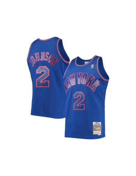 Mens New York Knicks Larry Johnson Blue 1996 97 Hardwood Classics Swingman Jersey,New York Knicks,NBA,JERSEY with free shipping