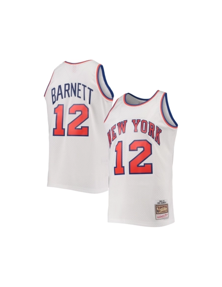 Mens New York Knicks Dick Barnett White 1969 70 Hardwood Classics Swingman Jersey,New York Knicks,NBA,JERSEY with free shipping