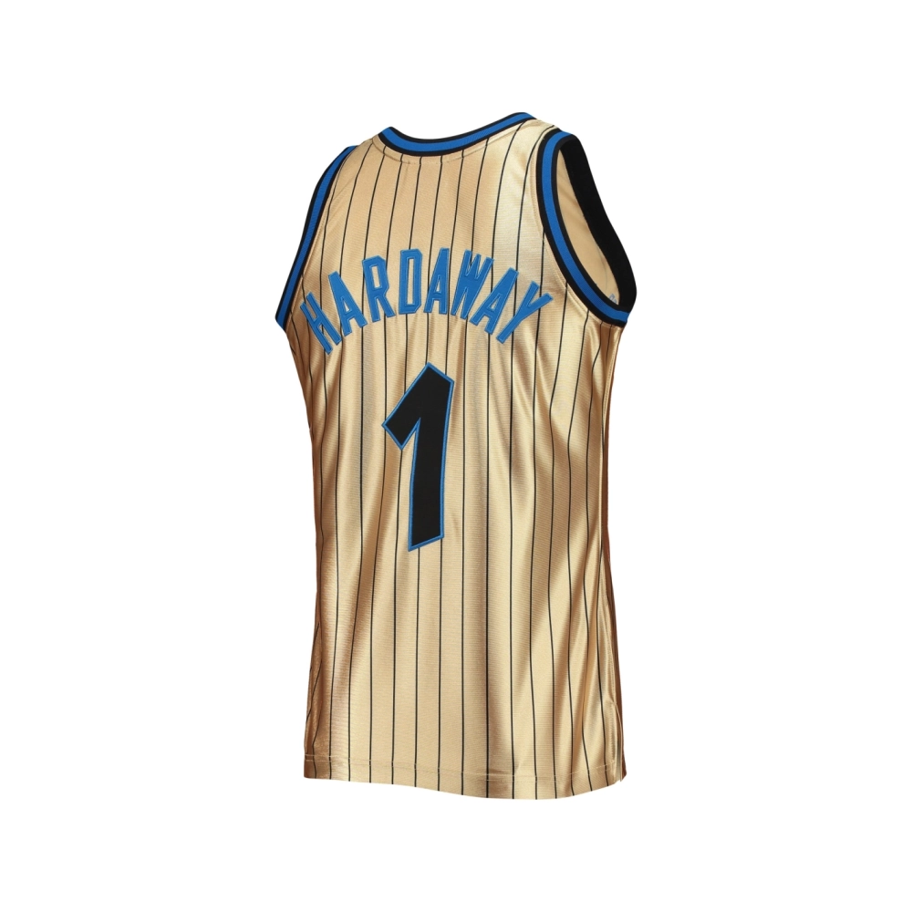 Mens Orlando Magic Penny Hardaway Gold 75th Anniversary 1993 94 Hardwood Classics Swingman Jersey,Orlando Magic,NBA,JERSEY with 
