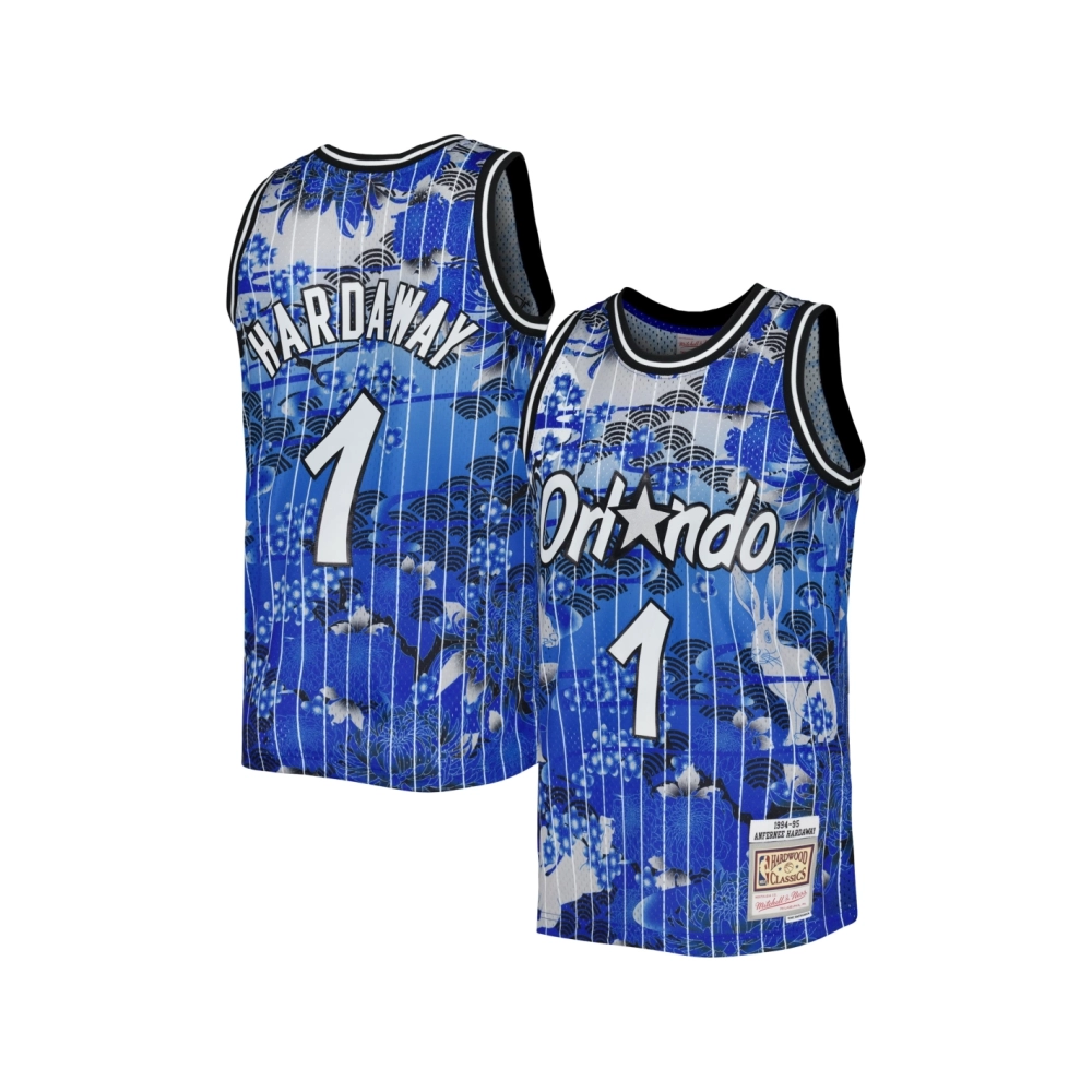 Mens Orlando Magic Penny Hardaway Blue 1994 95 Hardwood Classics Lunar New Year Swingman Jersey,Orlando Magic,NBA,JERSEY with fr