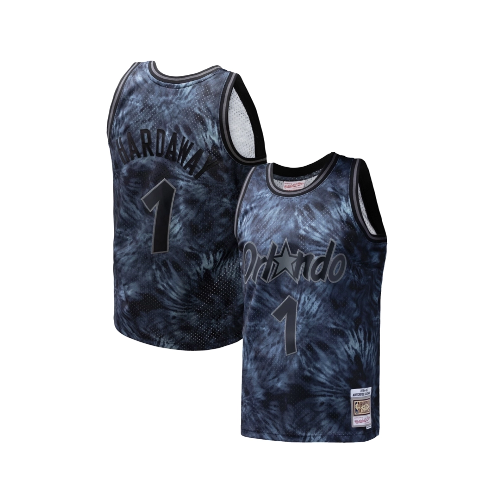 Mens Orlando Magic Penny Hardaway Black Hardwood Classics 1984 85 Tie-Dye Swingman Jersey,Orlando Magic,NBA,JERSEY with free shi
