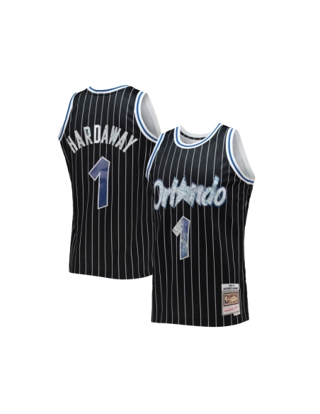 Mens Orlando Magic Penny Hardaway Black 1996 97 Hardwood Classics NBA 75th Anniversary Diamond Swingman Jersey,Orlando Magic,NBA