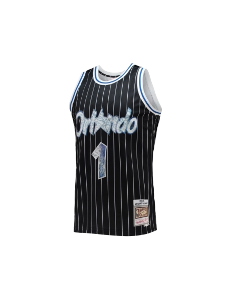Mens Orlando Magic Penny Hardaway Black 1996 97 Hardwood Classics NBA 75th Anniversary Diamond Swingman Jersey,Orlando Magic,NBA