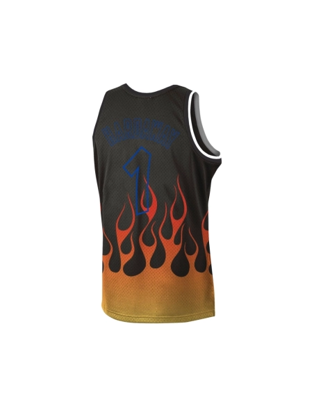 Mens Orlando Magic Penny Hardaway Black 1994 95 Hardwood Classics Flames Swingman Jersey,Orlando Magic,NBA,JERSEY with free ship