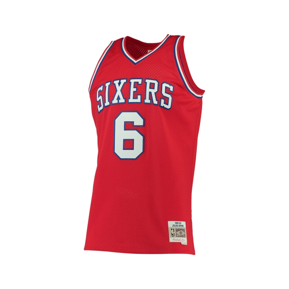 Mens Philadelphia 76ers Julius Erving Red 1982 83 Big Tall Hardwood Classics Swingman Jersey,Philadelphia 96ers,NBA,JERSEY with 