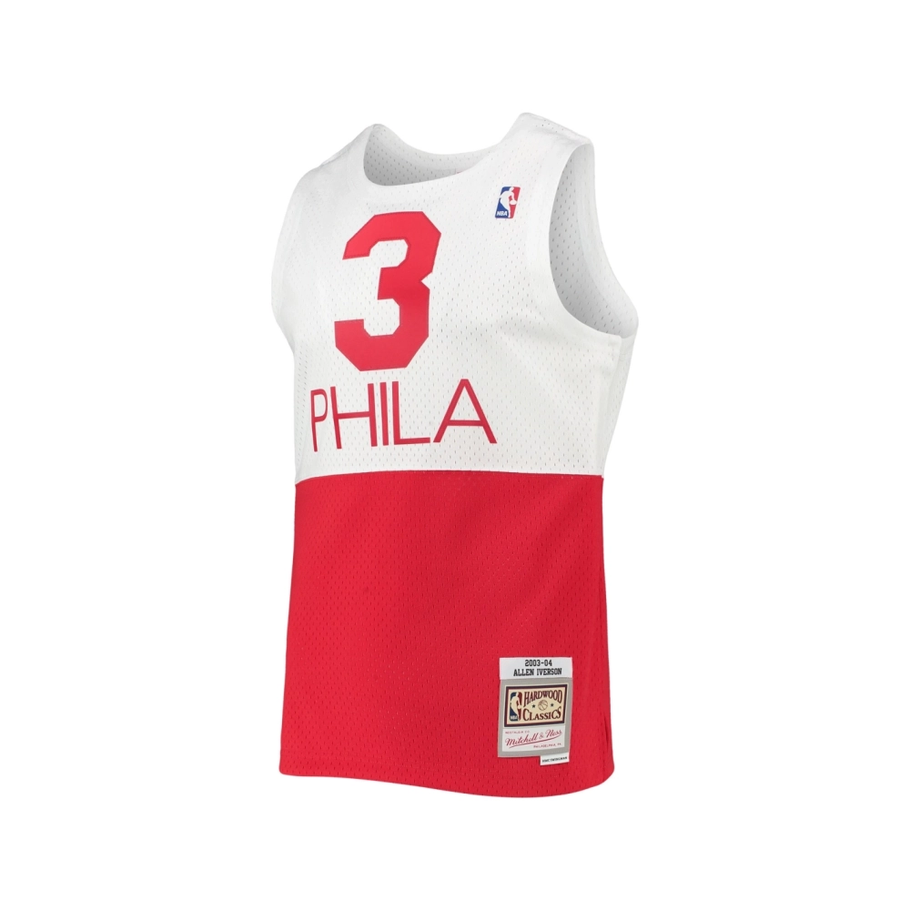 Mens Philadelphia 76ers Allen Iverson White 2003 2004 Hardwood Classics Swingman Jersey,Philadelphia 107ers,NBA,JERSEY with free