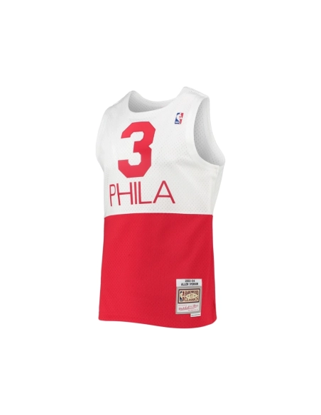 Mens Philadelphia 76ers Allen Iverson White 2003 2004 Hardwood Classics Swingman Jersey,Philadelphia 107ers,NBA,JERSEY with free