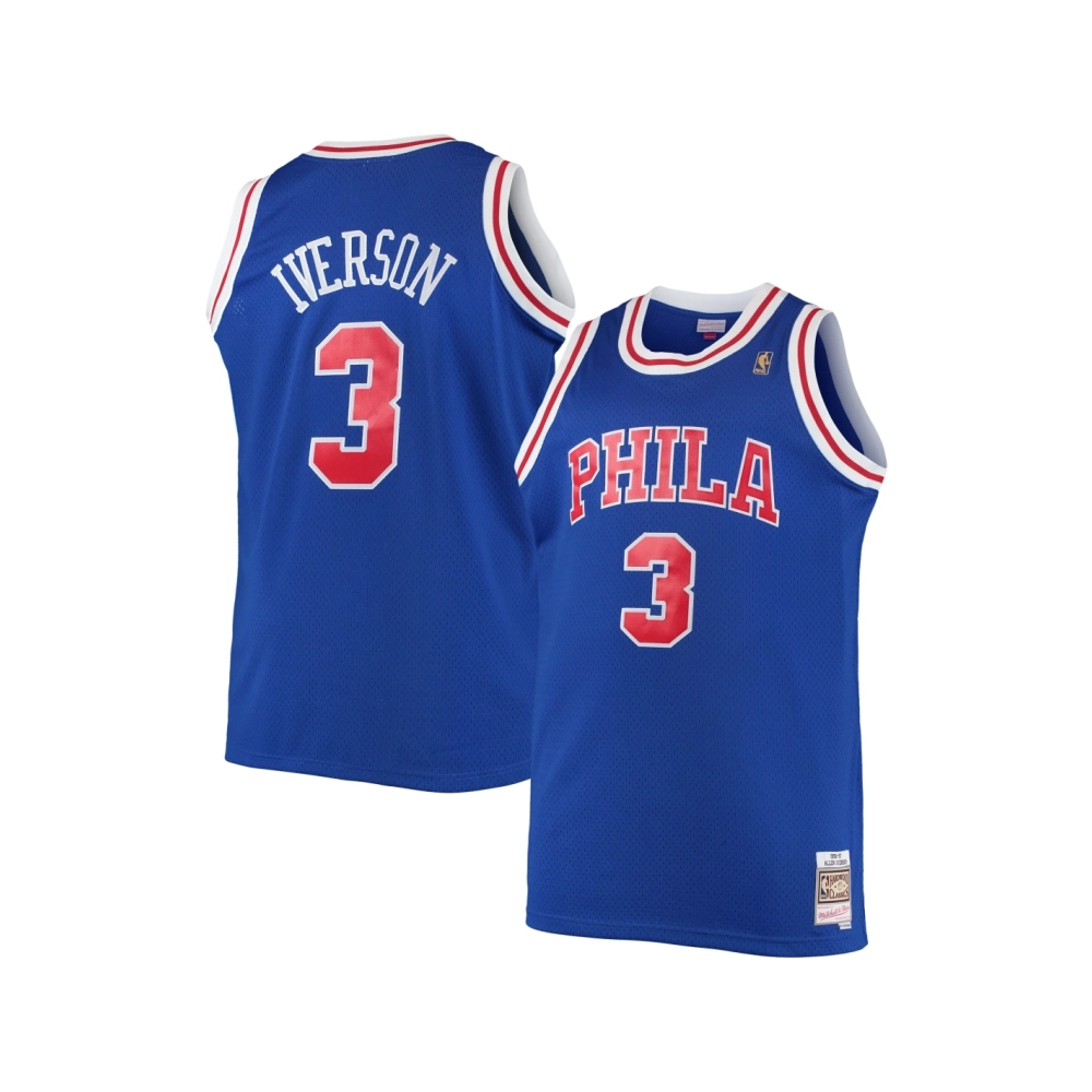 Mens Philadelphia 76ers Allen Iverson Royal 1996 97 Big Tall Hardwood Classics Swingman Jersey,Philadelphia 114ers,NBA,JERSEY wi