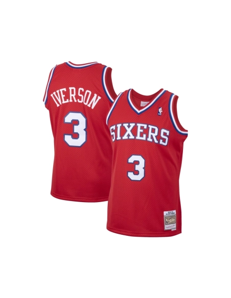 Mens Philadelphia 76ers Allen Iverson Red 2001 02 Hardwood Classics Swingman Jersey,Philadelphia 118ers,NBA,JERSEY with free shi