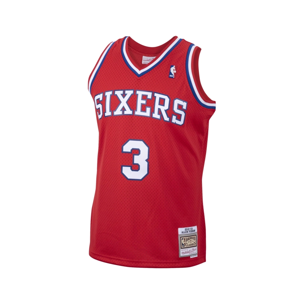 Mens Philadelphia 76ers Allen Iverson Red 2001 02 Hardwood Classics Swingman Jersey,Philadelphia 118ers,NBA,JERSEY with free shi