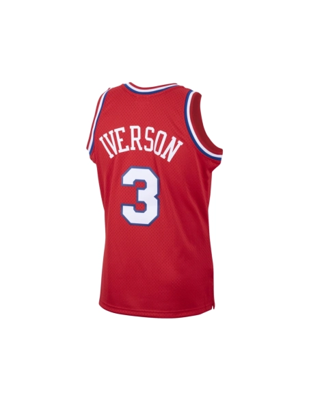 Mens Philadelphia 76ers Allen Iverson Red 2001 02 Hardwood Classics Swingman Jersey,Philadelphia 118ers,NBA,JERSEY with free shi
