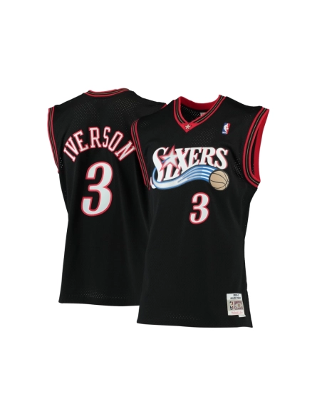 Mens Philadelphia 76ers Allen Iverson Black 2000 01 Hardwood Classics Swingman Jersey,Philadelphia 130ers,NBA,JERSEY with free s