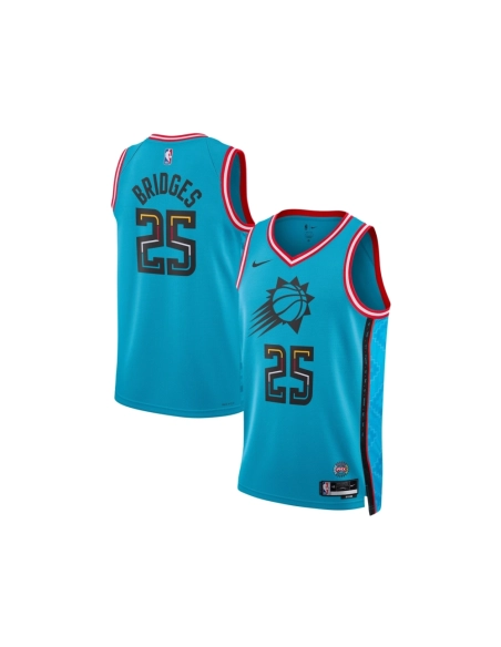 Unisex Phoenix Suns Mikal Bridges Turquoise 2022 23 Swingman Jersey - City Edition,Phoenix Suns,NBA,JERSEY with free shipping