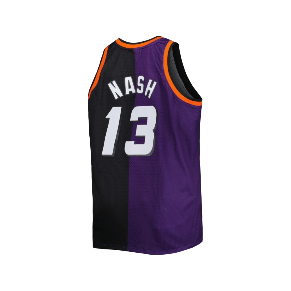 Mens Phoenix Suns Steve Nash Purple Black Big Tall Hardwood Classics 1996 97 Split Swingman Jersey,Phoenix Suns,NBA,JERSEY with 