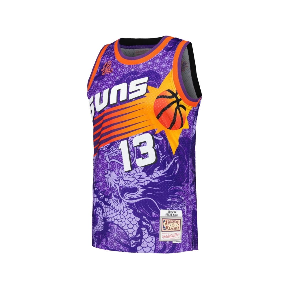 Mens Phoenix Suns Steve Nash Purple 1996 97 Hardwood Classics Asian Heritage 6.0 Swingman Throwback Player Jersey,Phoenix Suns,N