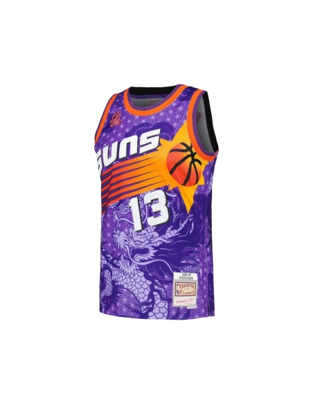 Mens Phoenix Suns Steve Nash Purple 1996 97 Hardwood Classics Asian Heritage 6.0 Swingman Throwback Player Jersey,Phoenix Suns,N