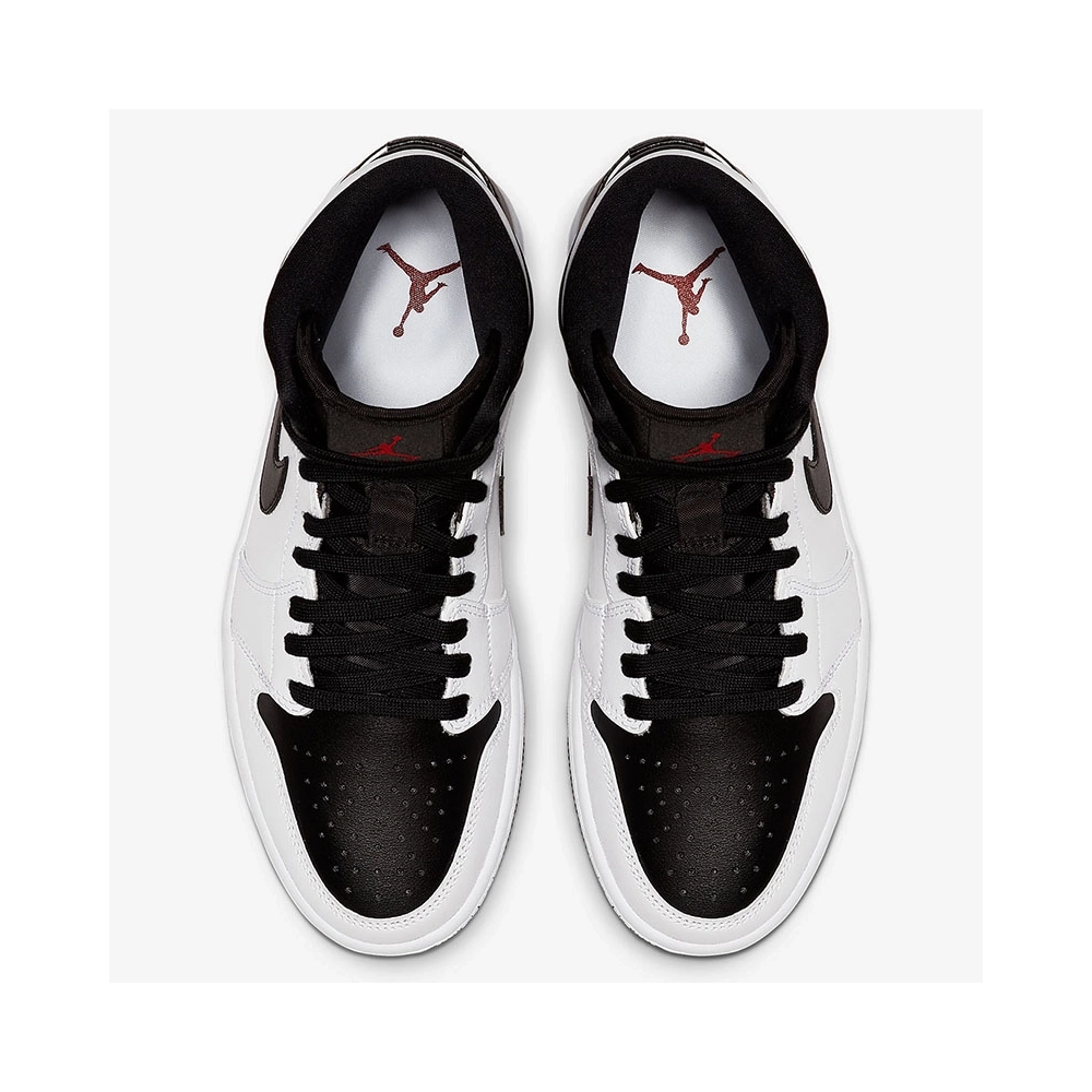 AIR JORDAN 1 MID WHITE BLACK BQ6472 101,AIR JORDAN 1 MID,Air Jordan