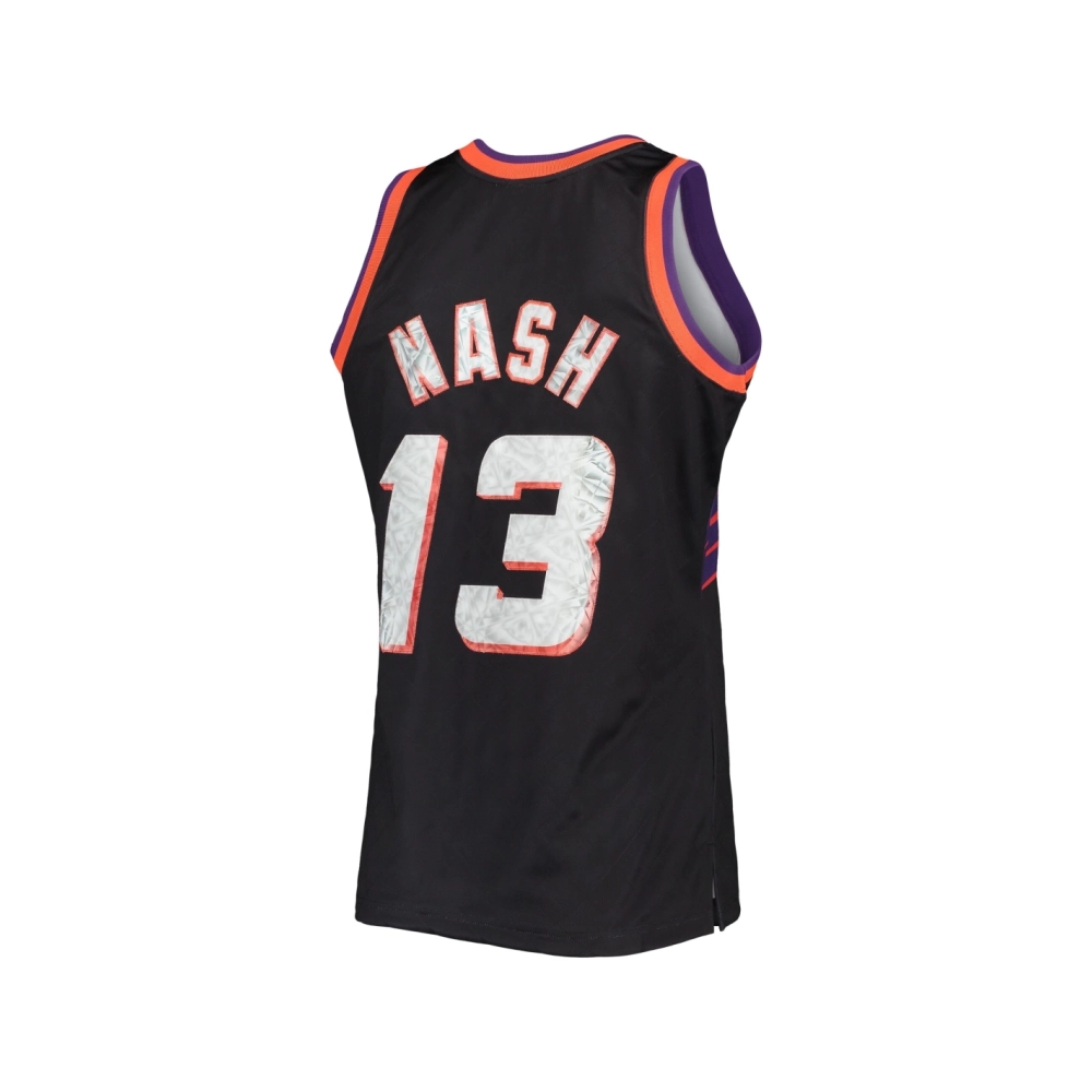 Mens Phoenix Suns Steve Nash Black 1996 97 Hardwood Classics NBA 75th Anniversary Diamond Swingman Jersey,Phoenix Suns,NBA,JERSE