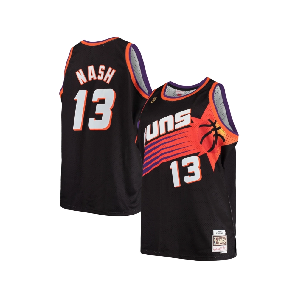 Mens Phoenix Suns Steve Nash Black 1996 97 Big Tall Hardwood Classics Swingman Jersey,Phoenix Suns,NBA,JERSEY with free shipping