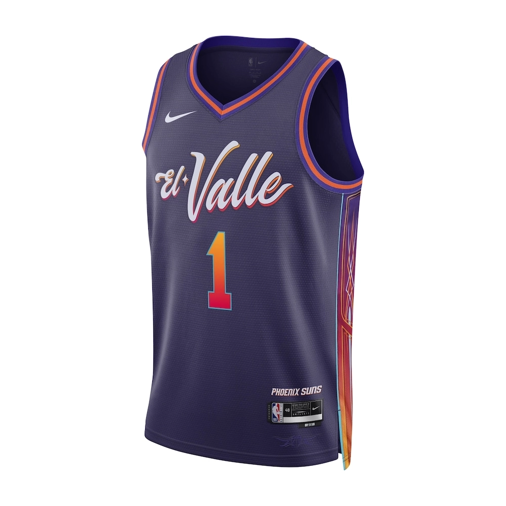 Devin Booker Phoenix Suns Unisex 2023 24 Swingman Jersey Purple City Edition,Phoenix Suns,NBA,JERSEY with free shipping