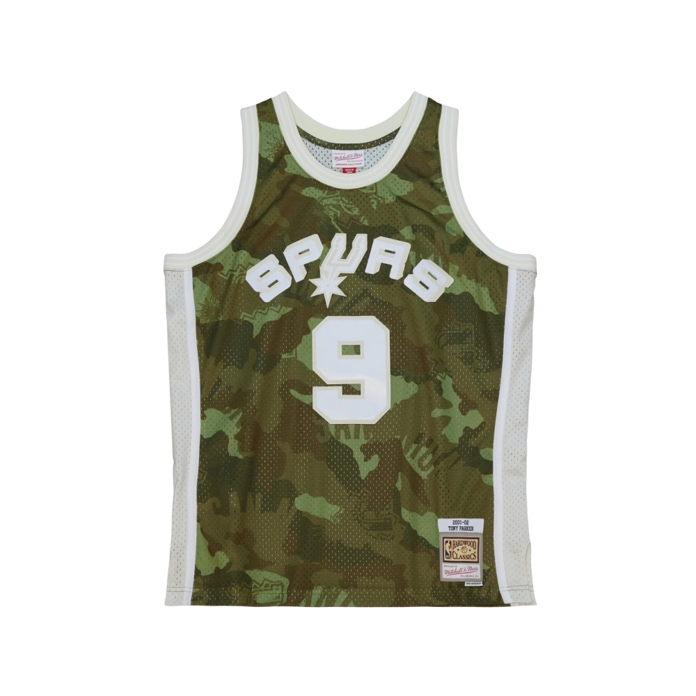 Mens San Antonio Spurs Tony Parker Camo Hardwood Classics 2000 01 Ghost Green Swingman Jersey,San Antonio Spurs,NBA,JERSEY with 