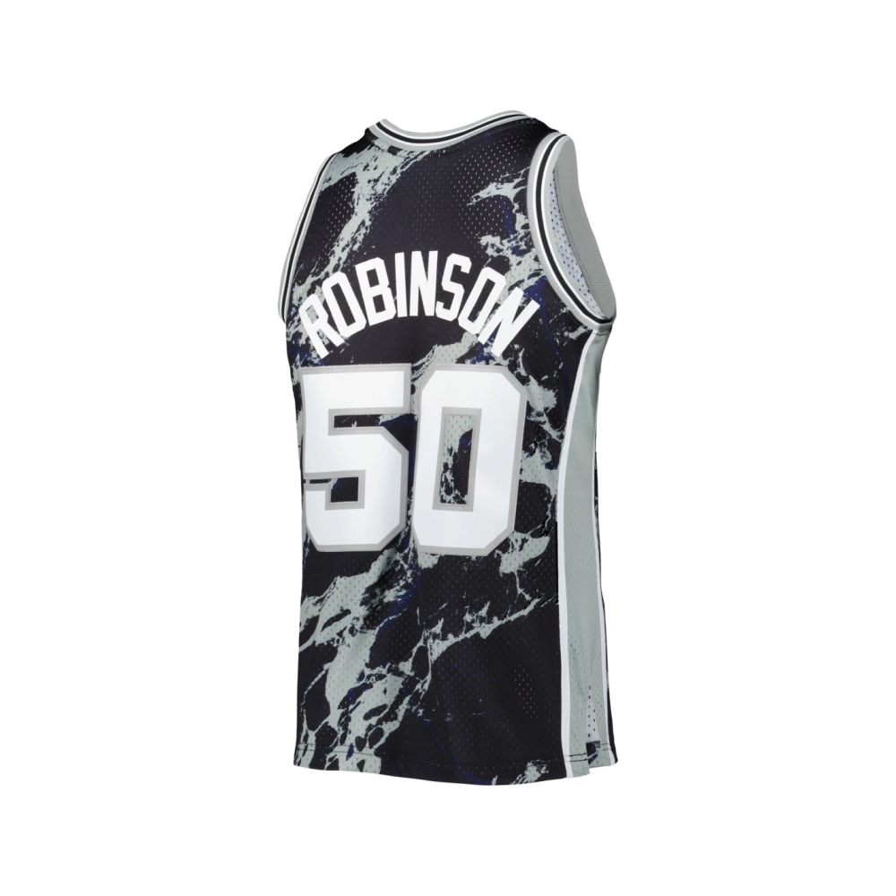 Mens San Antonio Spurs David Robinson Black 1998 99 Hardwood Classics Marble Swingman Jersey,San Antonio Spurs,NBA,JERSEY with f