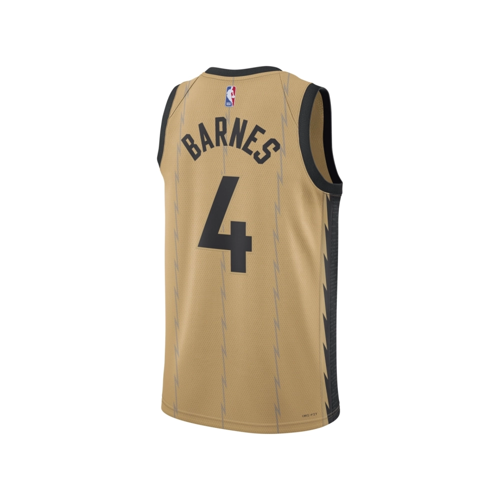Unisex Toronto Raptors Scottie Barnes Gold 2023 24 Swingman Jersey - City Edition,Toronto Raptors,NBA,JERSEY with free shipping
