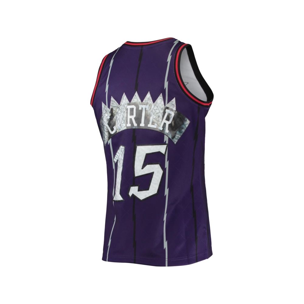 Mens Toronto Raptors Vince Carter Purple 1998 99 Hardwood Classics NBA 75th Anniversary Diamond Swingman Jersey,Toronto Raptors,