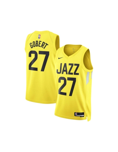 Unisex Utah Jazz Rudy Gobert Gold Swingman Jersey - Icon Edition,Utah Jazz,NBA,JERSEY with free shipping