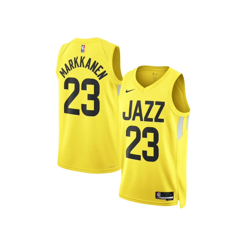 Unisex Utah Jazz Lauri Markkanen Gold Swingman Jersey - Icon Edition,Utah Jazz,NBA,JERSEY with free shipping
