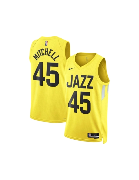 Unisex Utah Jazz Donovan Mitchell Gold Swingman Jersey - Icon Edition,Utah Jazz,NBA,JERSEY with free shipping