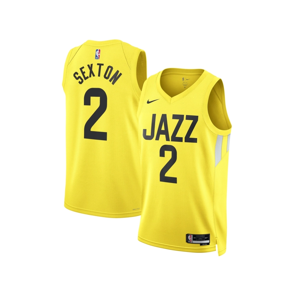 Unisex Utah Jazz Collin Sexton Gold Swingman Jersey - Icon Edition,Utah Jazz,NBA,JERSEY with free shipping