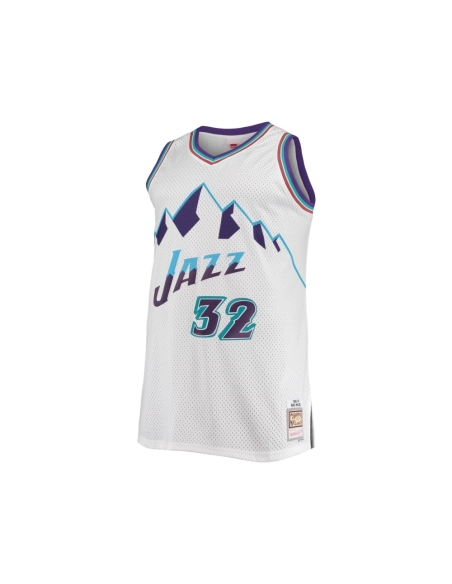 Mens Utah Jazz Karl Malone White 1996 97 Big Tall Hardwood Classics Swingman Jersey,Utah Jazz,NBA,JERSEY with free shipping